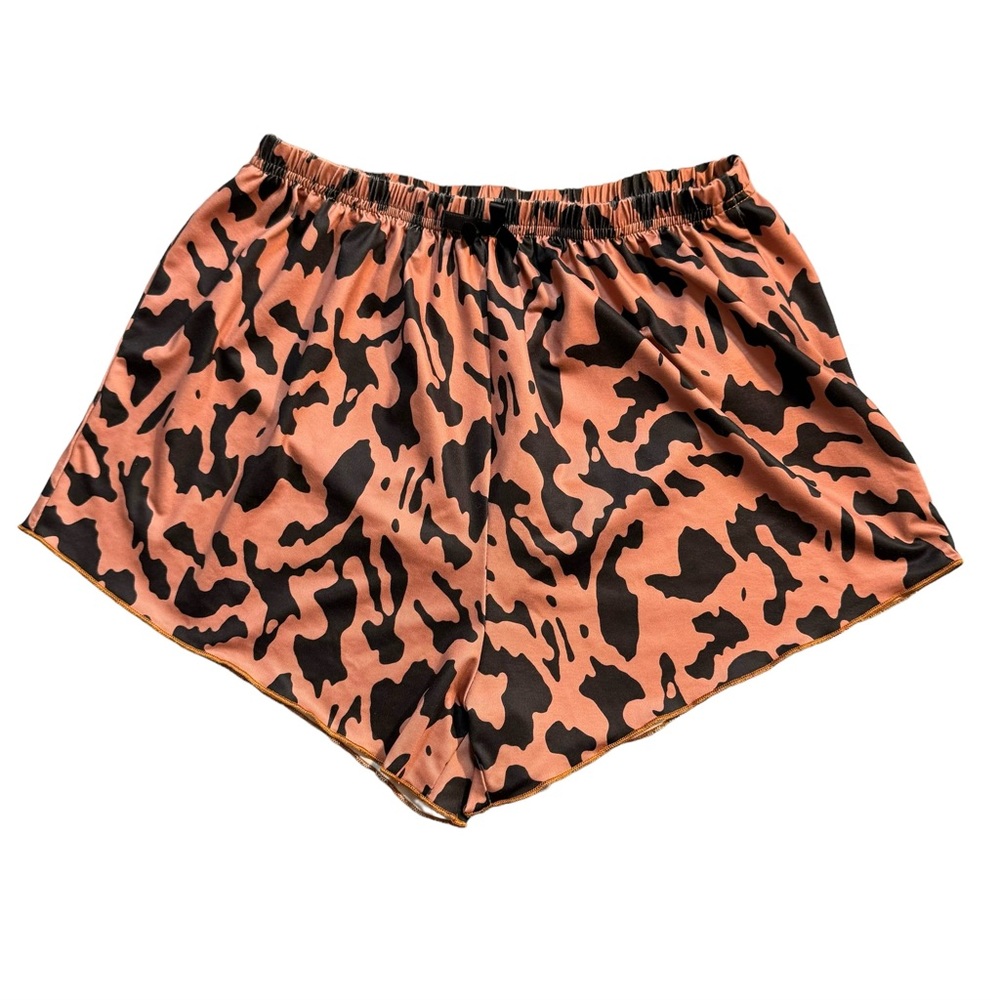 🤑 5/$25 SHEIN Cheetah Print Orange and Black Pajama Shorts